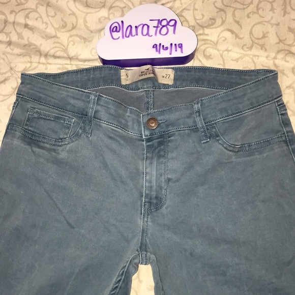 ✅Hollister Teal Super Skinny Jeans - Picture 4 of 7